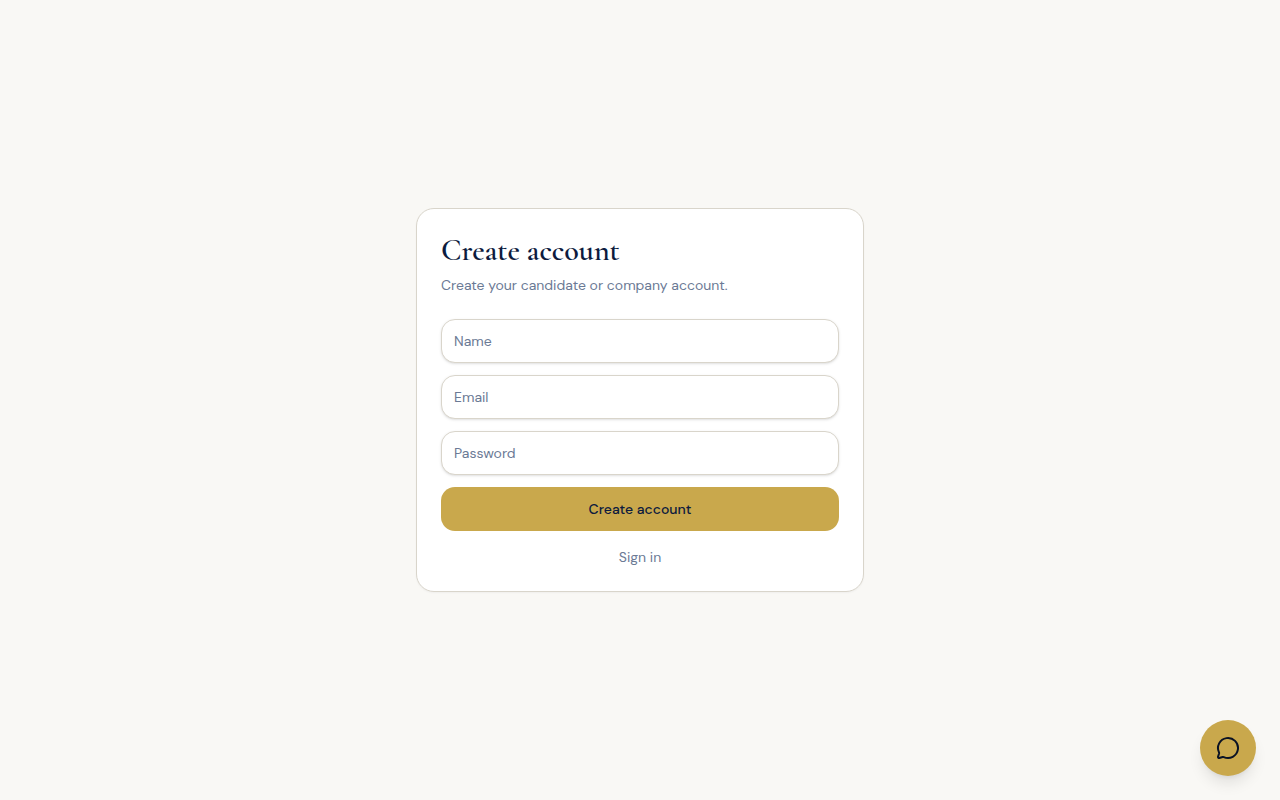 Candidate registration